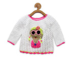 Chutput Kids White Coloured Solid Pullover with Missy Detail