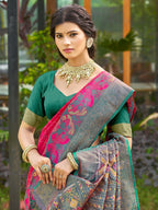 Shree Shyam Fashion Red Soft Silk Saree - Distacart
