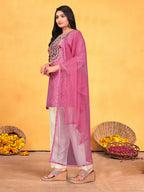 Joban Fashion Onion Cotton Premium Pure Viscose Print Dola With Handwork Kurta set