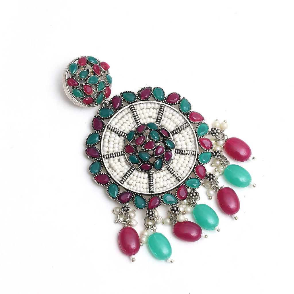 Mominos Fashion Johar Kamal Traditional Kundan & Pearls Earrings - Distacart