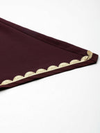 Ahalyaa Women Regular Kurta with Palazzos & With Dupatta - Brown Color