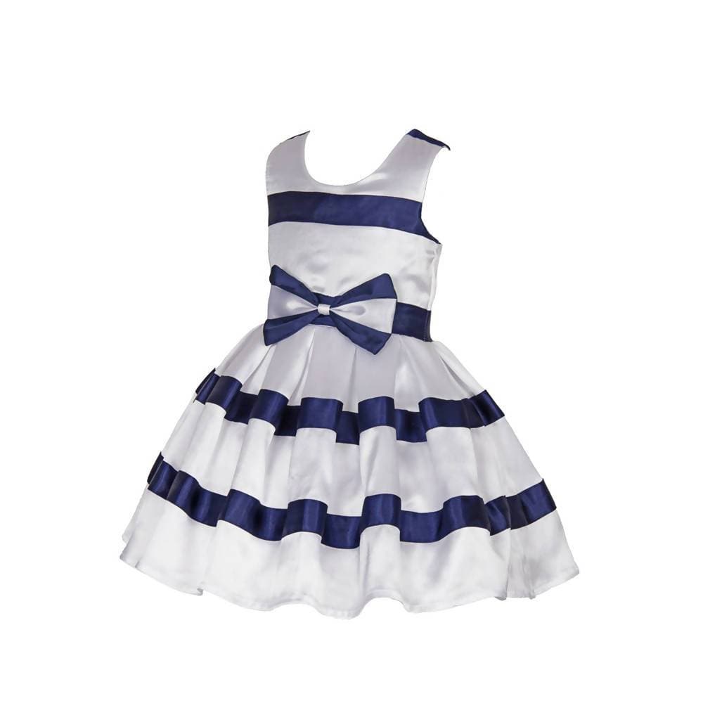 Asmaani Baby Girl's Multi-Color Satin Knee Length Frock (AS-DRESS-22008)