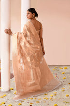 Joban Fashion Gold Banarasi Tissue Saree