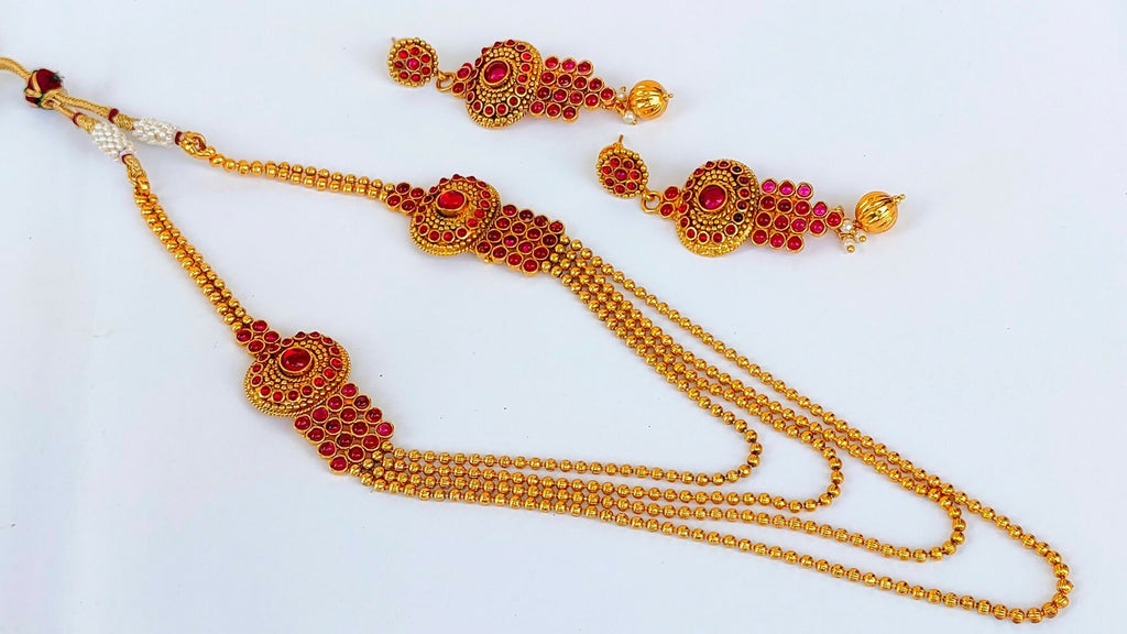 Pink Kemp Layer Necklace Set - Distacart