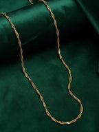 NVR Women Gold Plated Handcrafted Minimal Chain - Distacart
