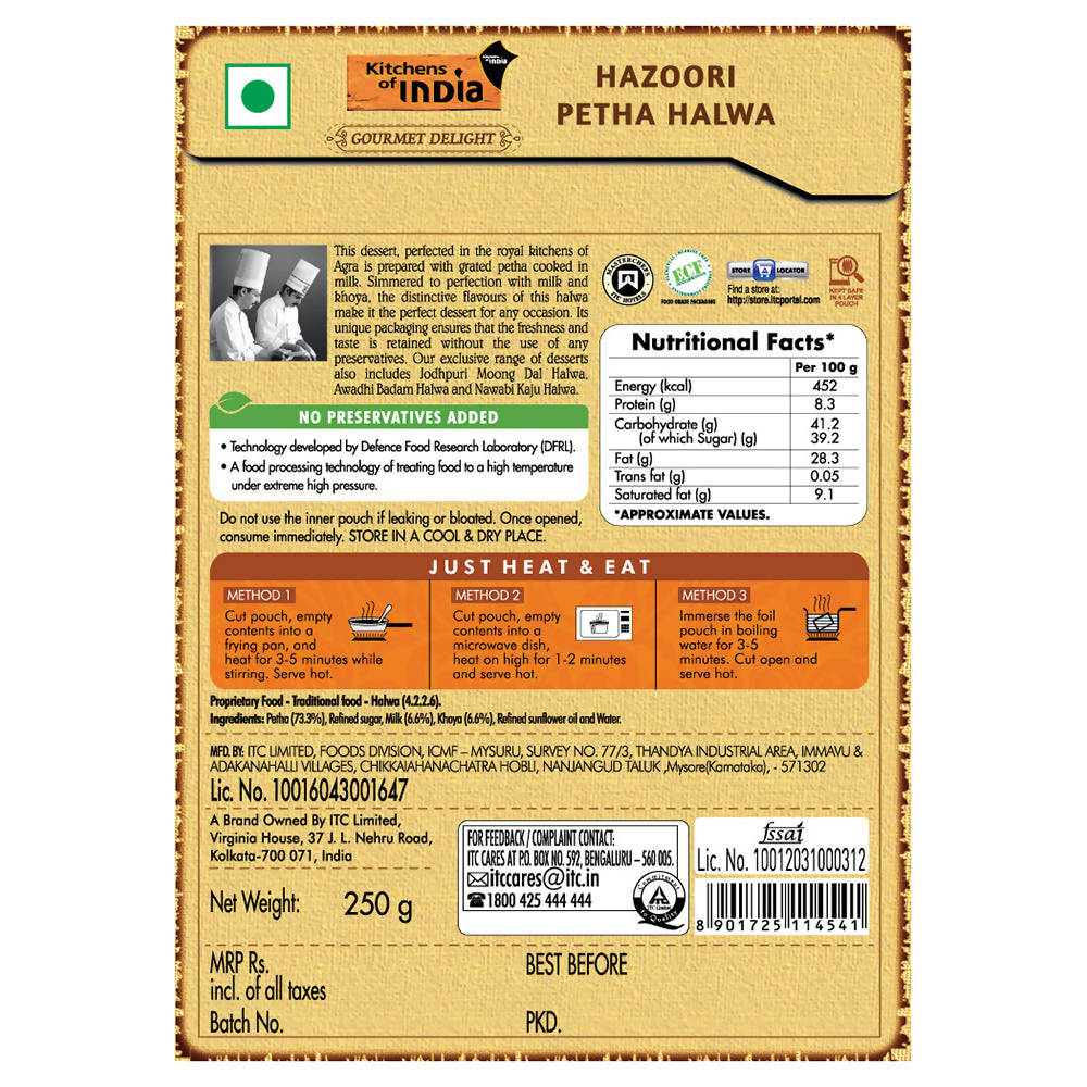 Kitchens of India Hazoori Petha Halwa
