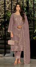 Anaita Peach Fox Georgette Stitched Suit with Embroidery Sequins & Khatli Work - Distacart