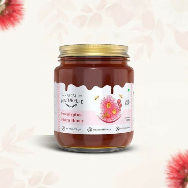 Farm Naturelle Eucalyptus Flower Honey - Raw, Unprocessed Wild Forest Honey