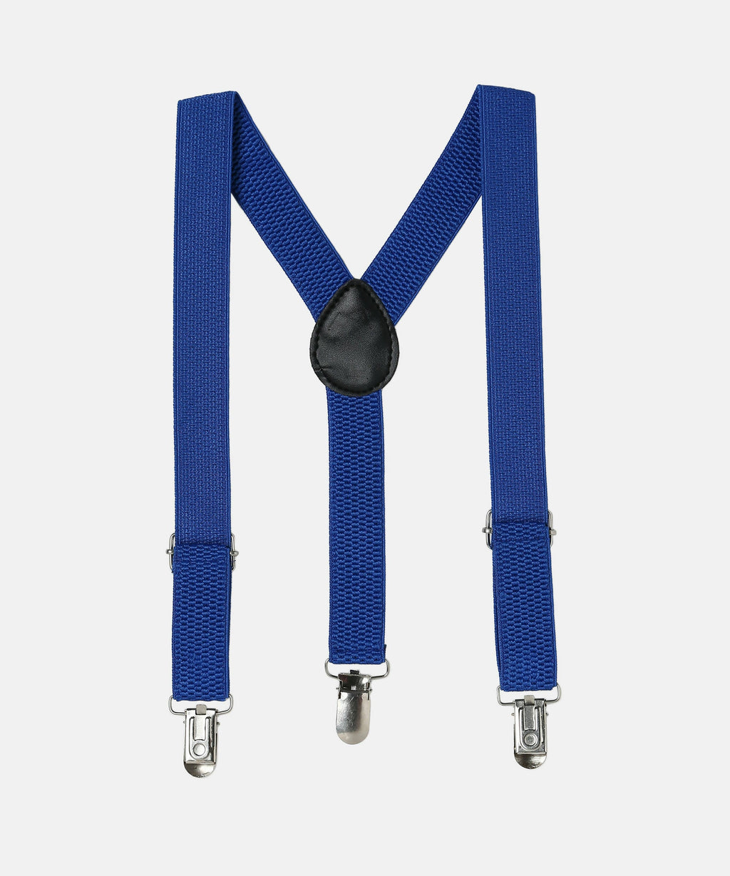 Manet Boys Solid Suspenders - Blue