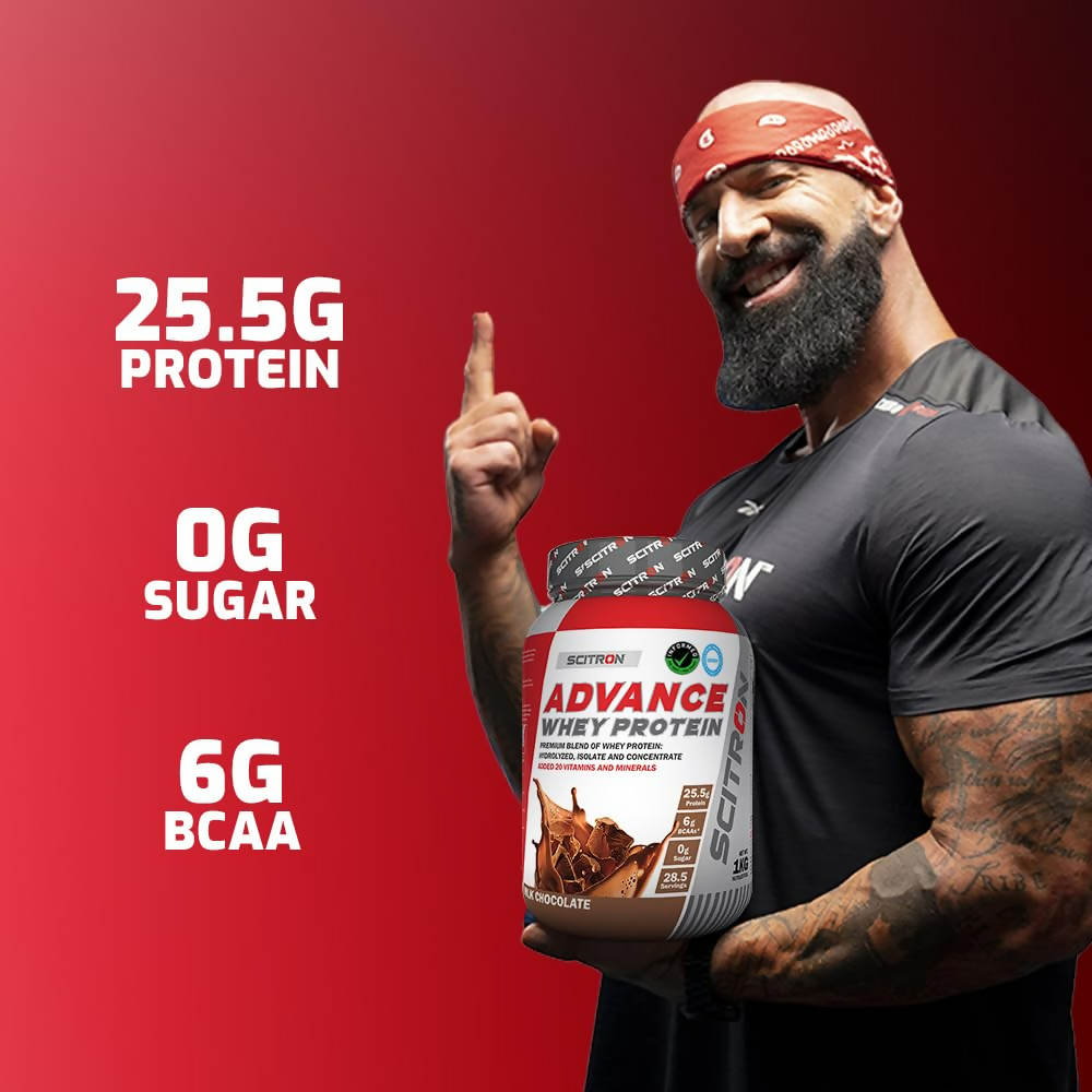 Scitron Advance Whey Protein Milk Chocolate Flavor - Distacart