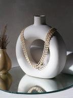 Layered Pearl Neckpiece (Gold) - Ruby Raang