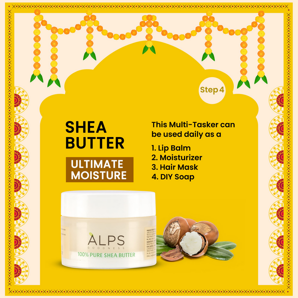 Alps Goodness Bridal Glow Kit (Beetroot Powder, Rose Water, Rosemary Water, Gold Facial Kit & Shea Butter)
