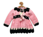 Chutput Kids Pink Ice Kitty Design Solid Pullover Sweater