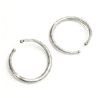 Mominos Fashion Kamal Johar Oxidised Silver Floral Pressing Style Anklets