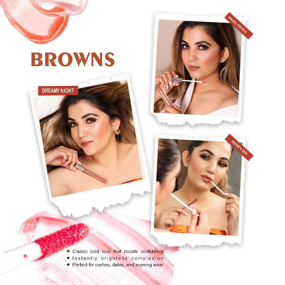 Love Earth Liquid Lip Gloss - Browns