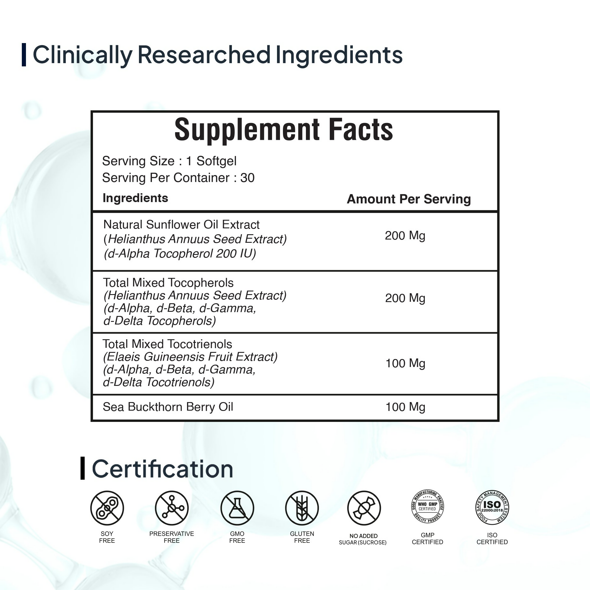 Miduty by Palak Notes Mixed Tocopherols & Tocotrienols Capsules