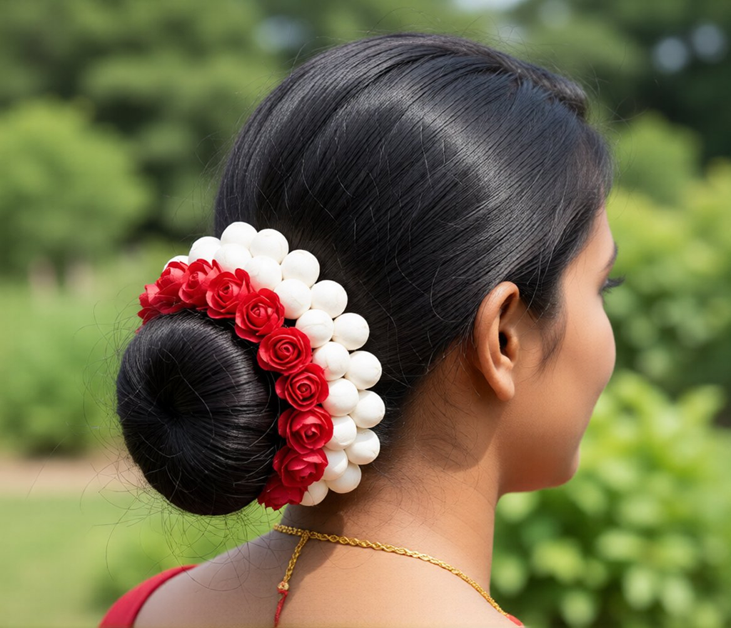 Multi-Color Flower Hair Gajra - Distacart