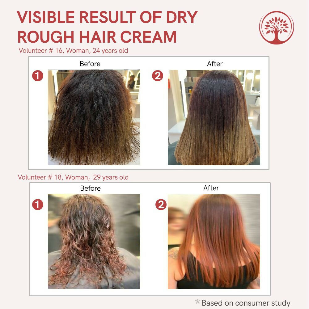 Ivory Natural Dry Frizzy Hair Cream - Detangles Hair, Manages Frizz And Scalp Dryness