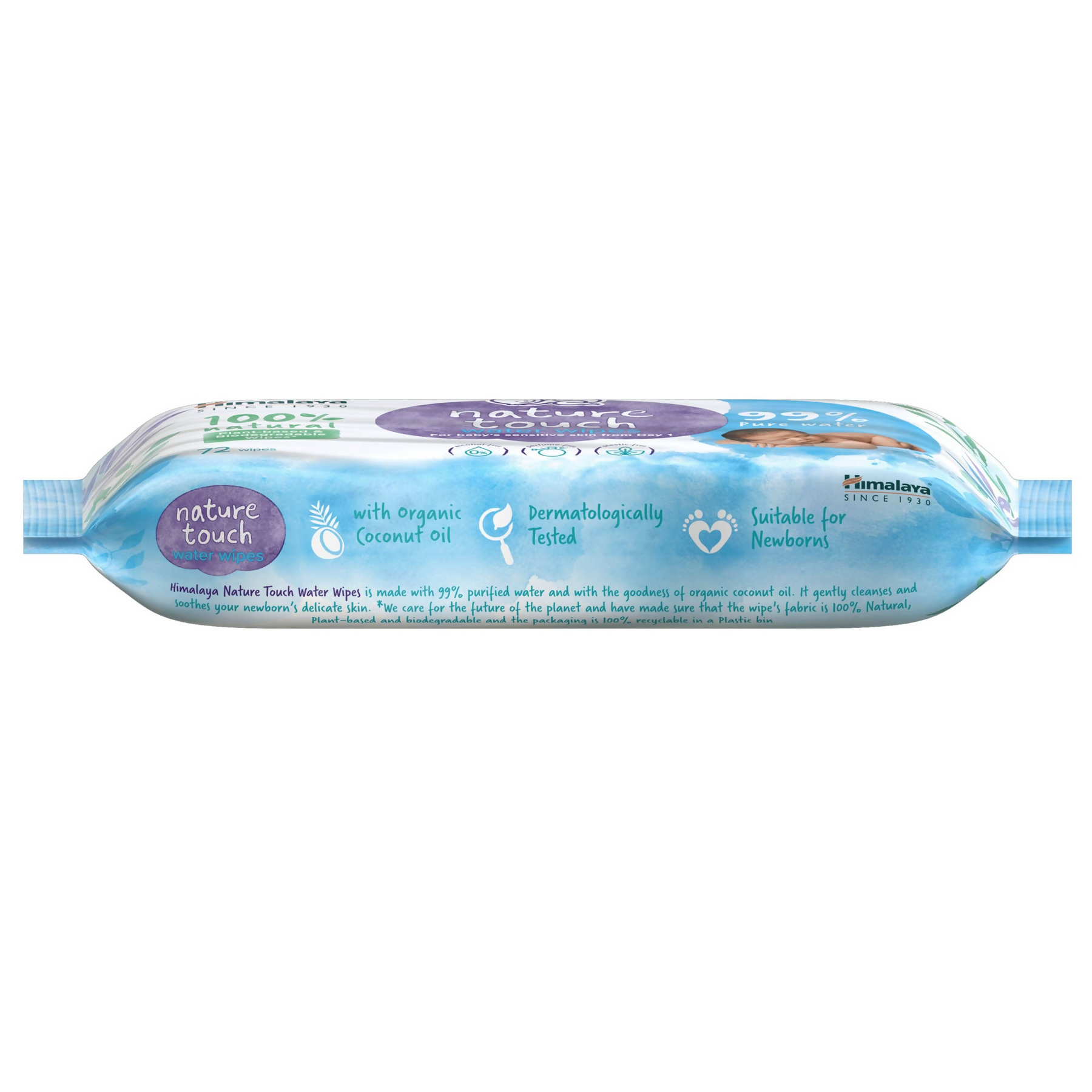 Himalaya Herbals Nature Touch Water Wipes - Distacart