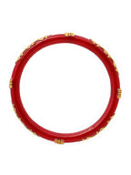 Ruby Raang Red Traditional Bangle - Distacart