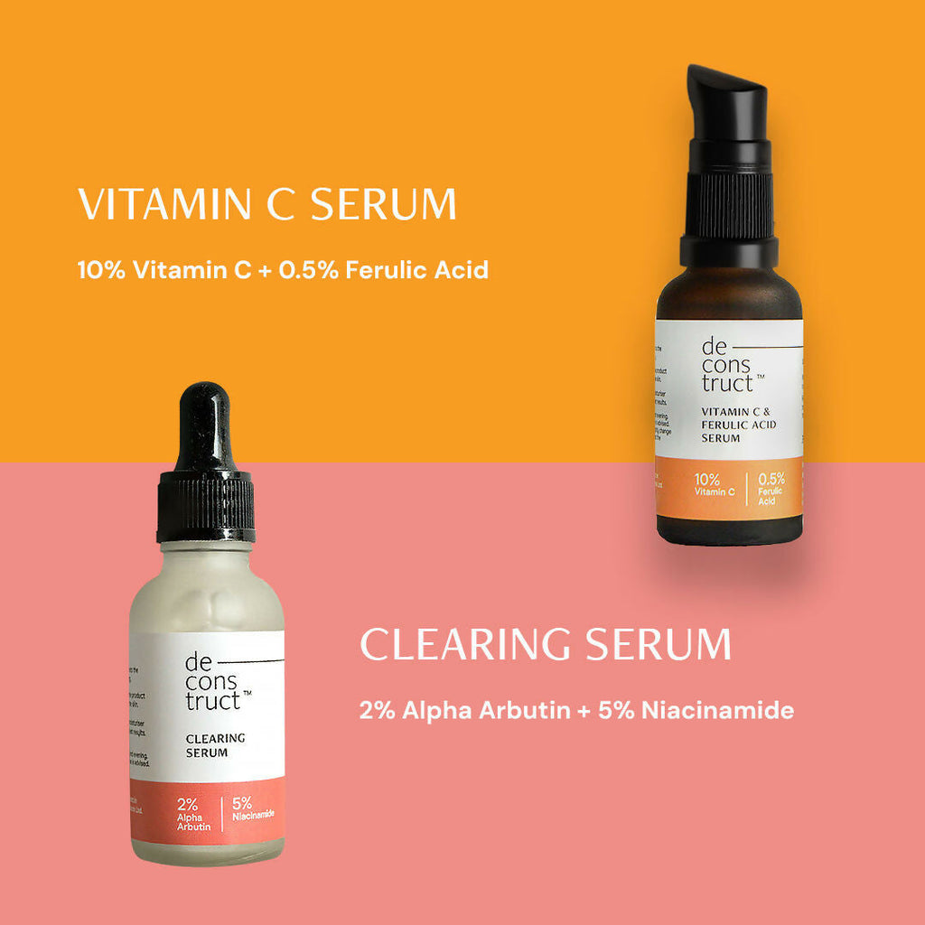 Deconstruct Brightening Duo - Vitamin C Serum + Clearing Serum
