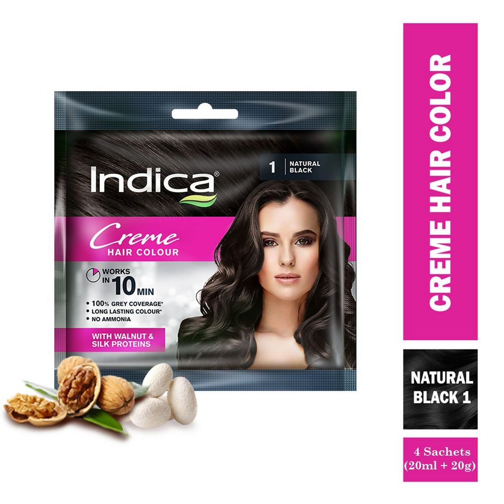 Indica Creme 10 Minutes Hair Color Long Lasting Colour