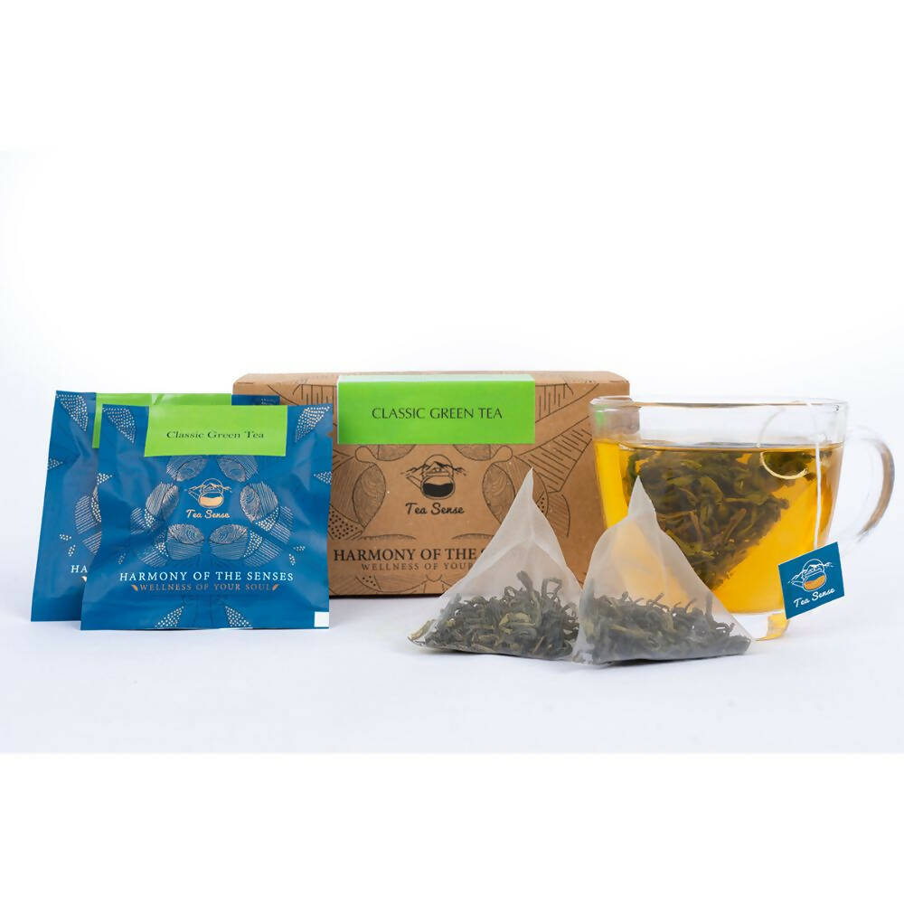 Tea Sense Classic Green Tea Bags Box - Distacart