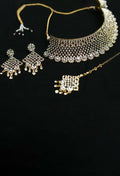 Mominos Fashion Johar Kamal Traditional Rajwadi Design Heavy Golden Colour Necklace Set - Distacart