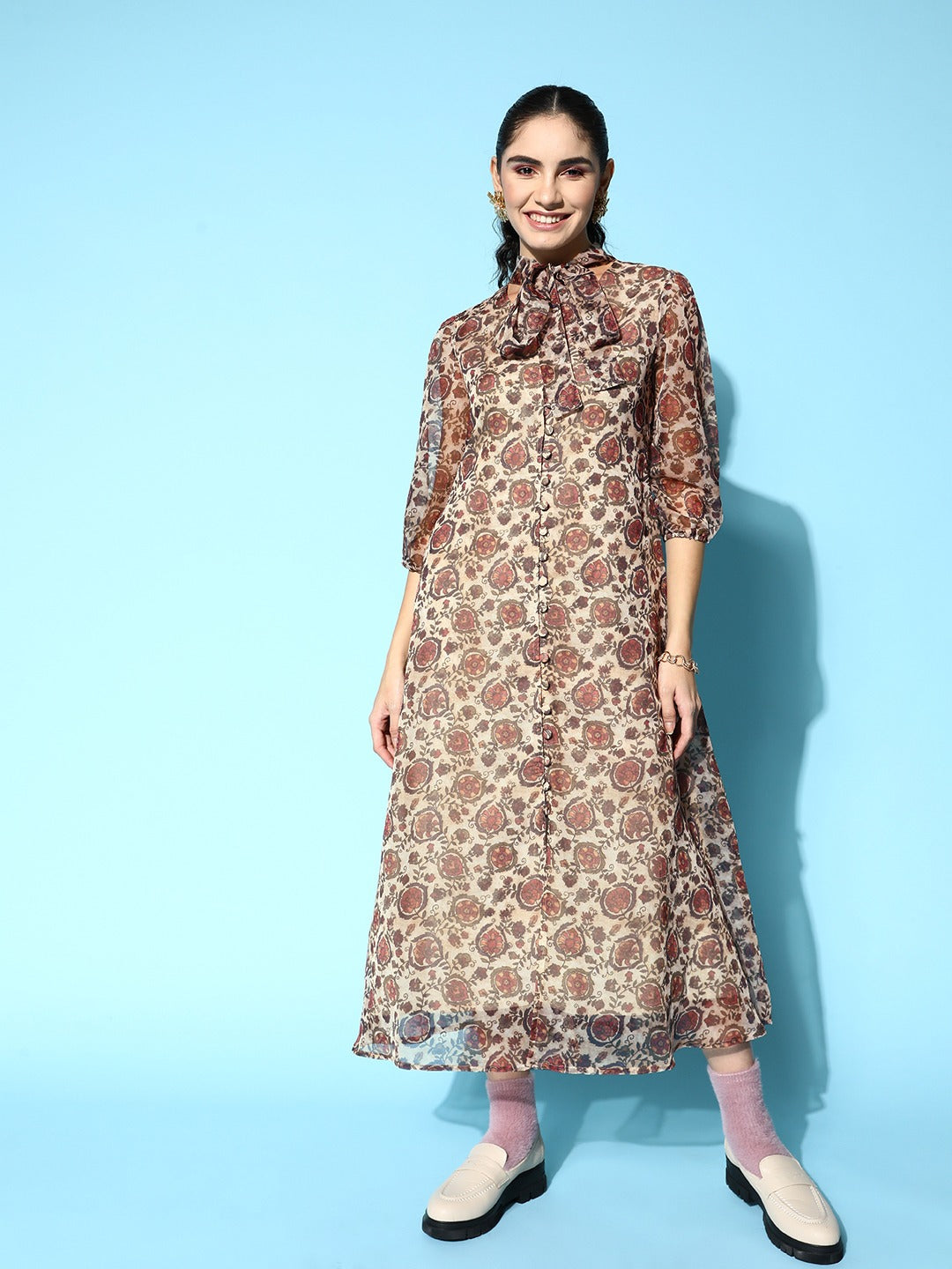 Yufta A-Line Maxi Dress - Distacart