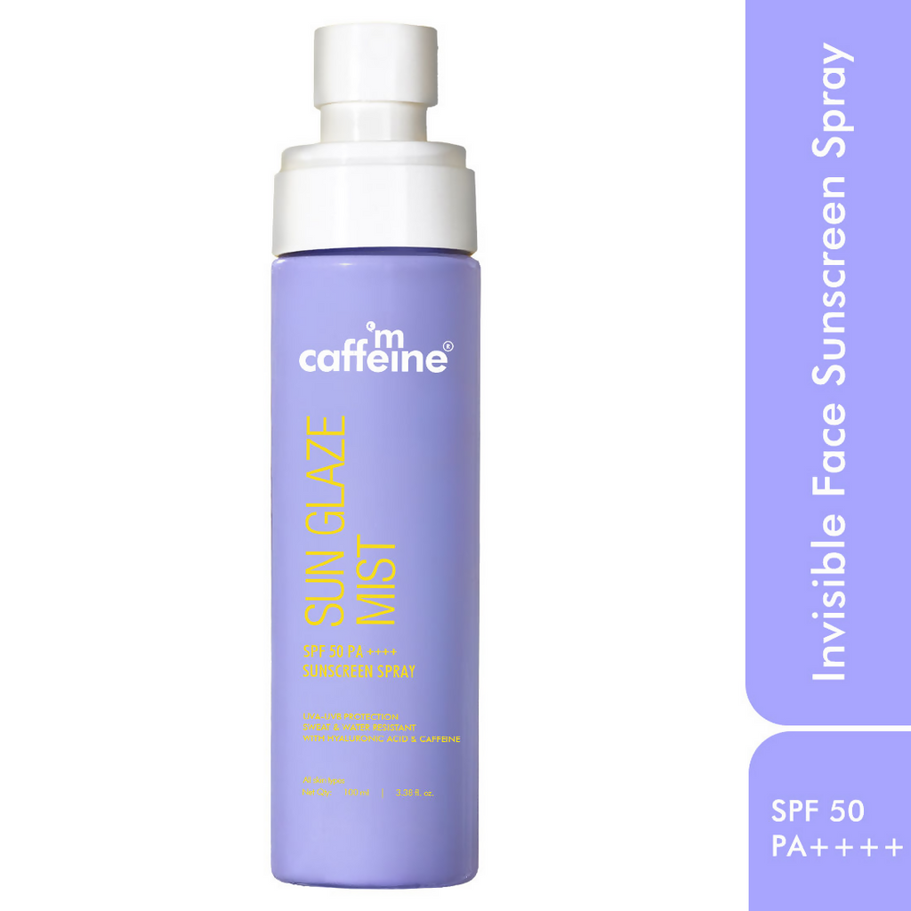 mCaffeine Sun Glaze SPF 50 PA++++ Face Sunscreen Spray