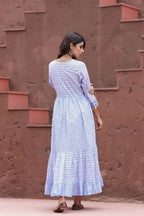 Yufta Blue Printed Dress