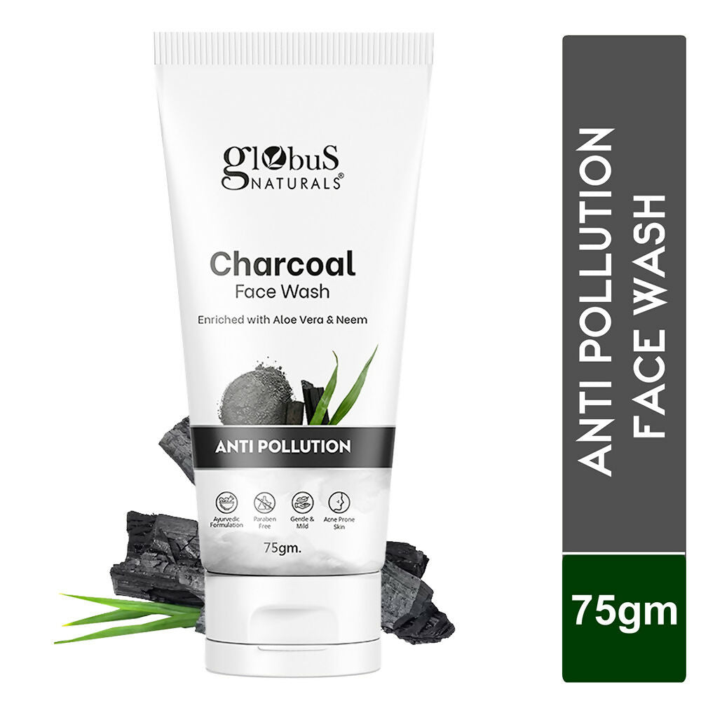 Globus Naturals Anti Pollution Charcoal Face Wash - Distacart