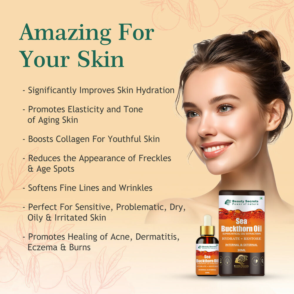 Beauty Secrets Organic Sea Buckthorn Berry Oil - Distacart