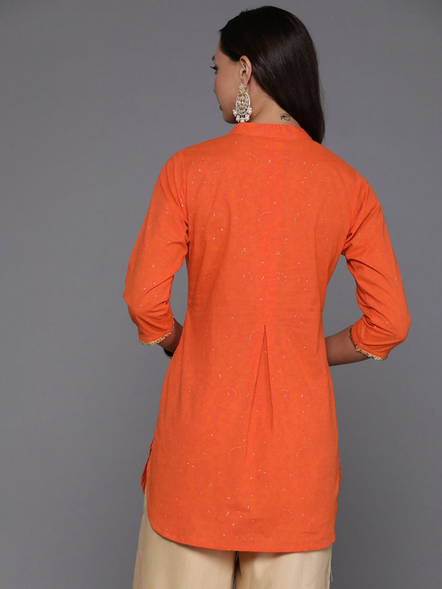 Ahalyaa Women's Traditional Wear Tunic - Orange