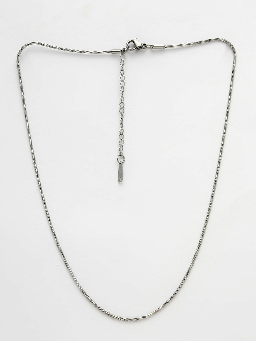 NVR Women's Silver-Toned German Silver Oxidised Chain