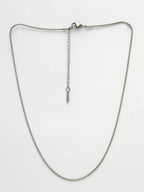 NVR Women's Silver-Toned German Silver Oxidised Chain