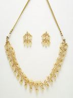 Kundan Neckpiece With Earrings - Ruby Raang - Distacart