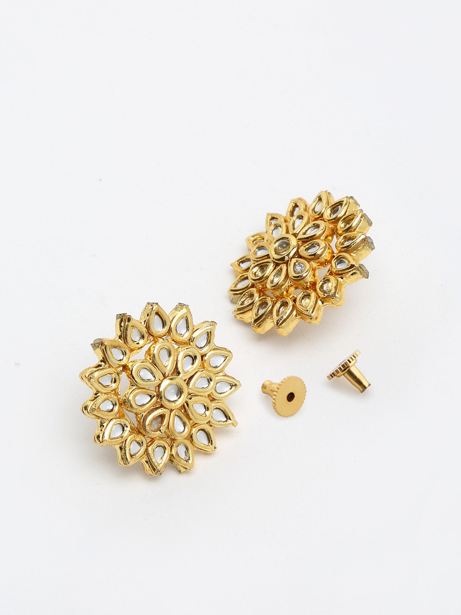 Kundan Studs - Ruby Raang - Distacart