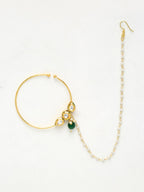 Kundan Nose Ring - Ruby Raang - Distacart