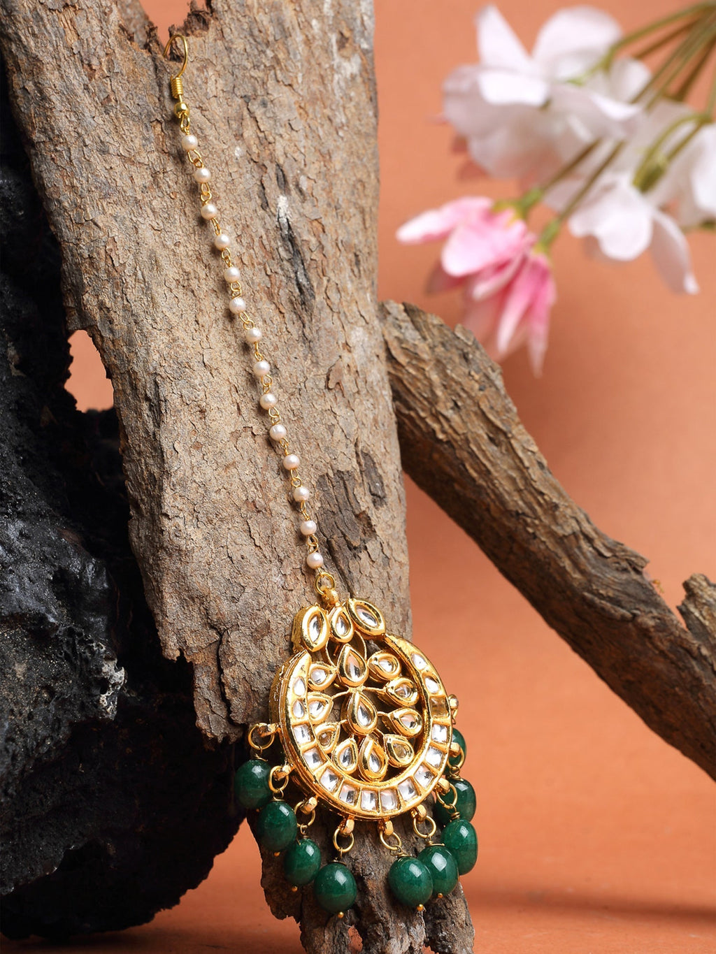 Kundan Maang Tikka - Ruby Raang - Distacart