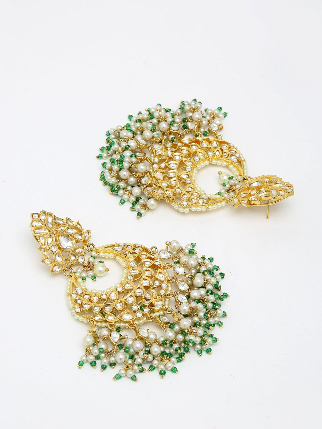 Kundan Stone Earrings - Ruby Raang - Distacart