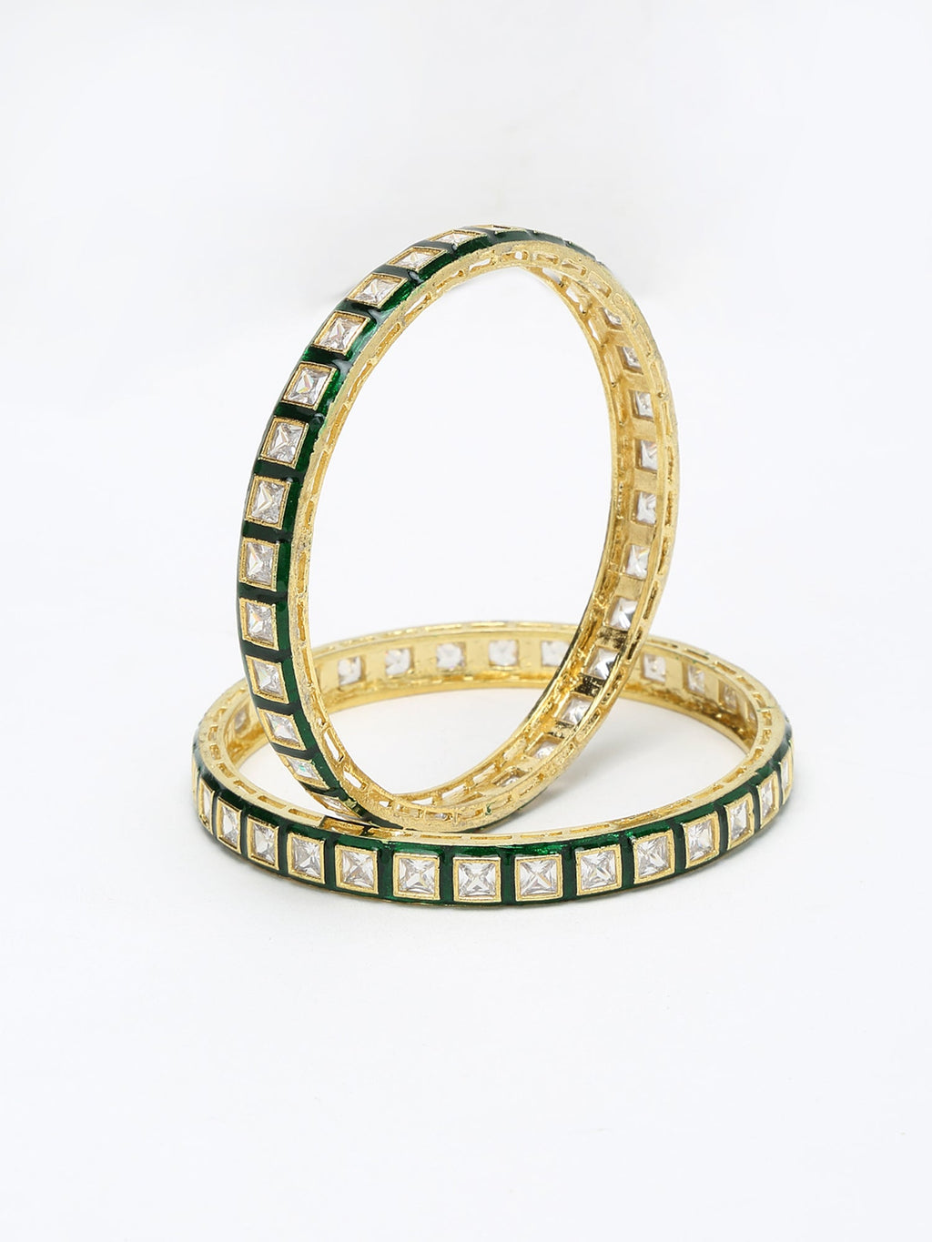 Meenakari Bangles Set Of 2 - Ruby Raang - Distacart