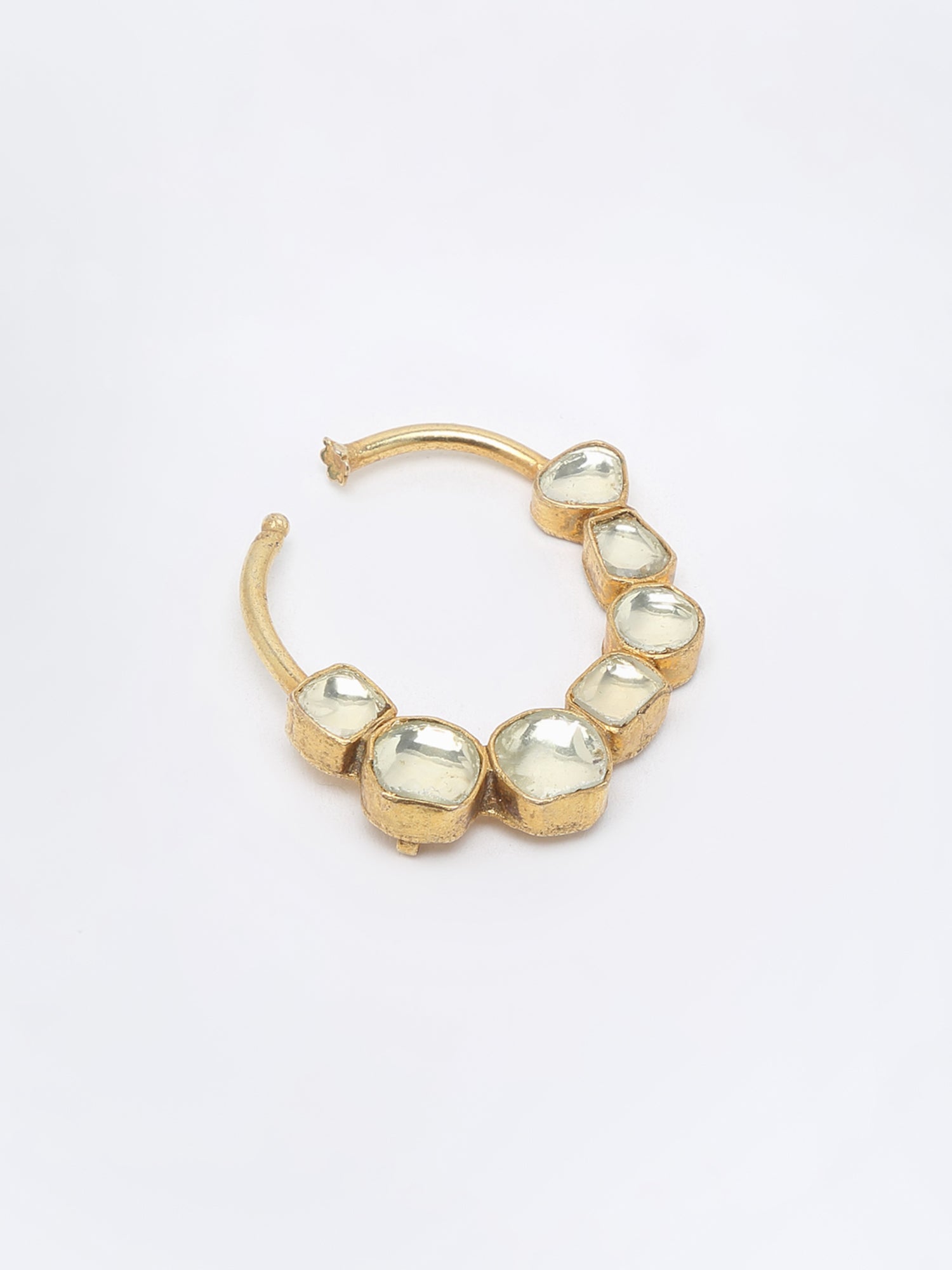 Kundan Nose Ring - Ruby Raang - Distacart