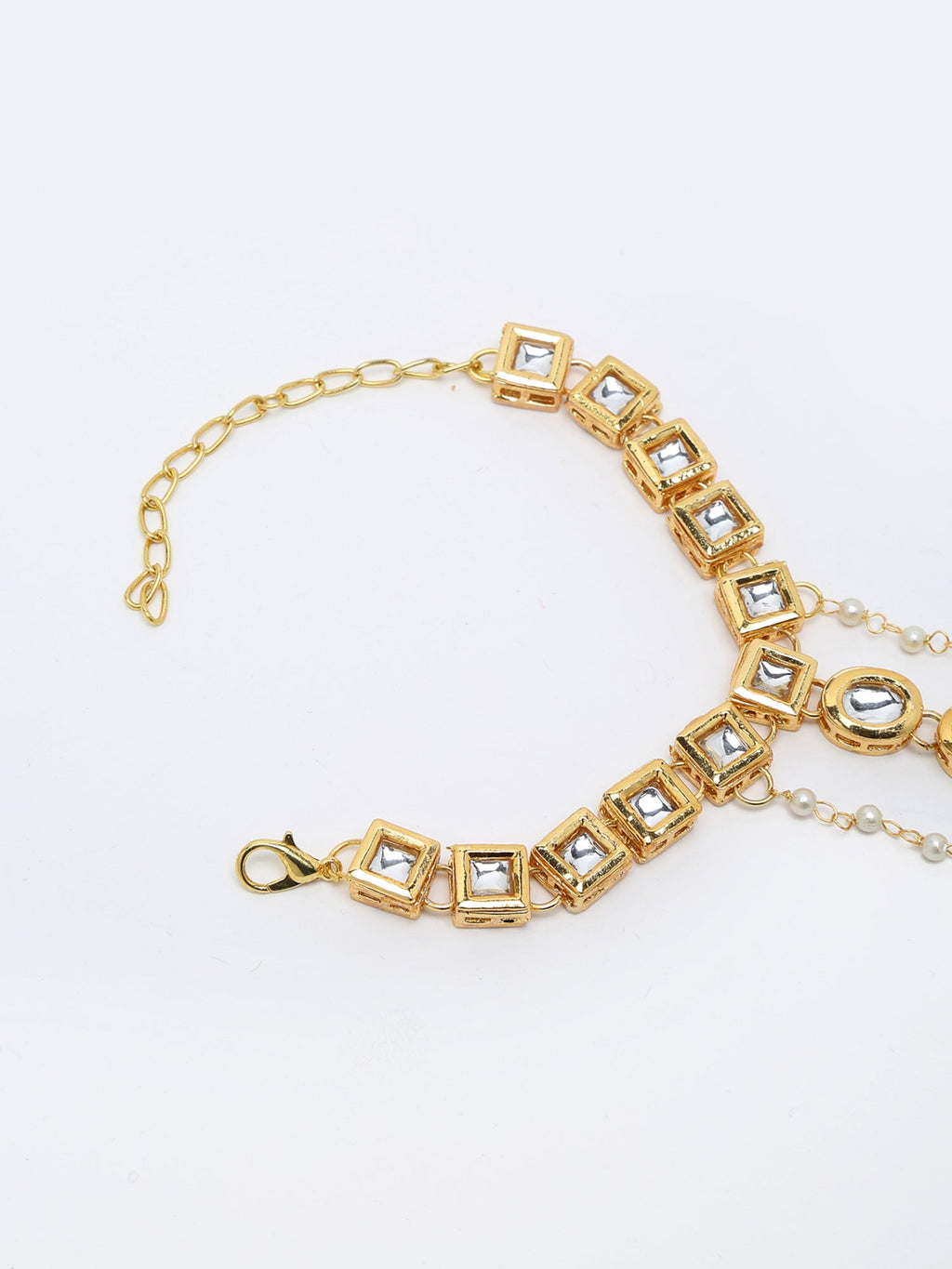 Kundan Hand Harness - Ruby Raang - Distacart