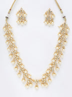 Kundan Neckpiece With Earrings - Ruby Raang - Distacart