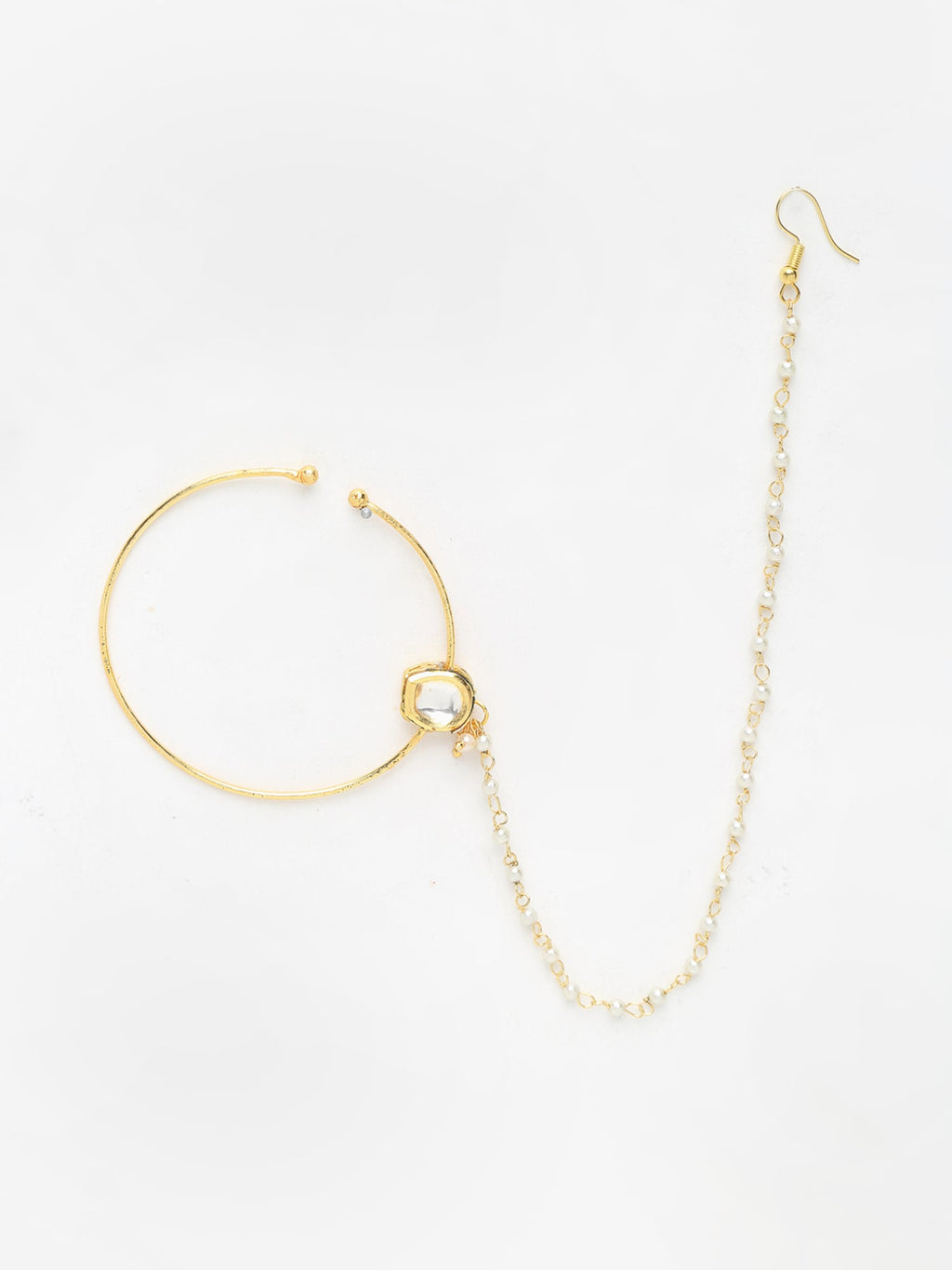 Kundan Nose Ring - Ruby Raang - Distacart