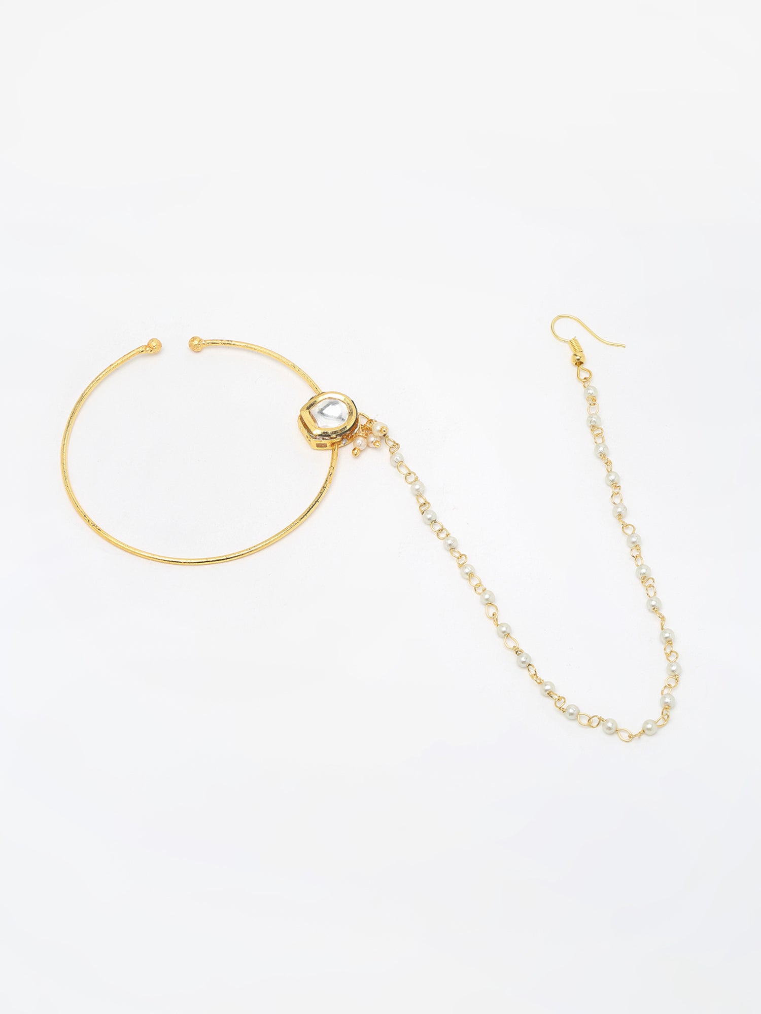 Kundan Nose Ring - Ruby Raang - Distacart
