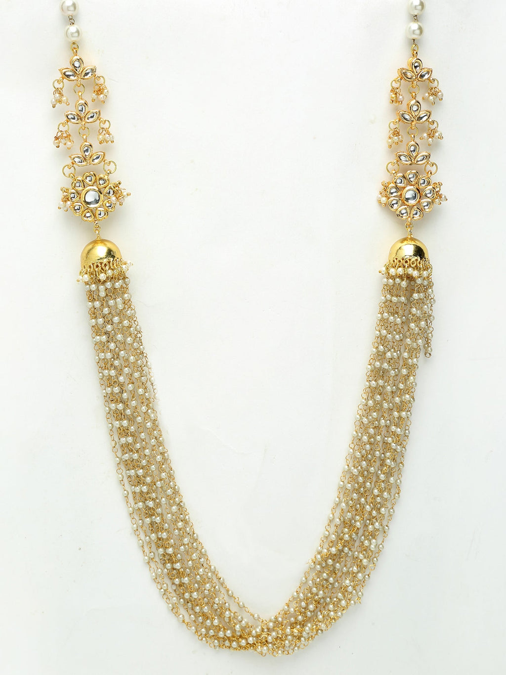 Pearl Jhumki Necklace - Ruby Raang - Distacart