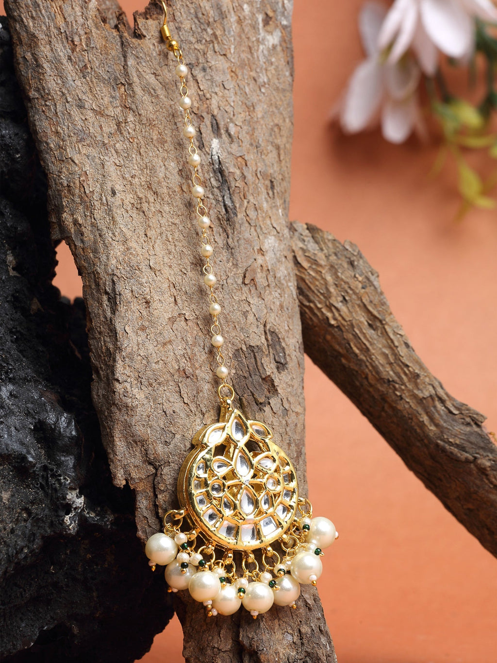 Kundan Maang Tikka - Ruby Raang - Distacart