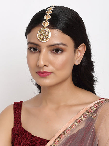 Kundan Maang Tikka - Ruby Raang